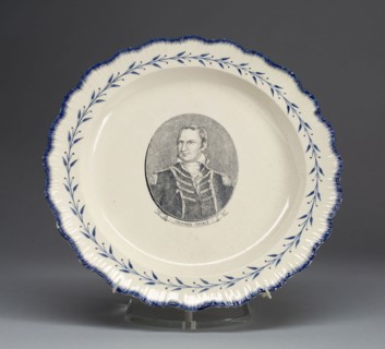 Plate, c. 1790, English for the American market, Leeds, England, Creamware, Diam. 24.3 cm (9 9/16