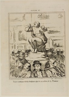 The Displeasure of a Sculpture Placed in the Middle of an Exhibition of Paintings, plate 5 from