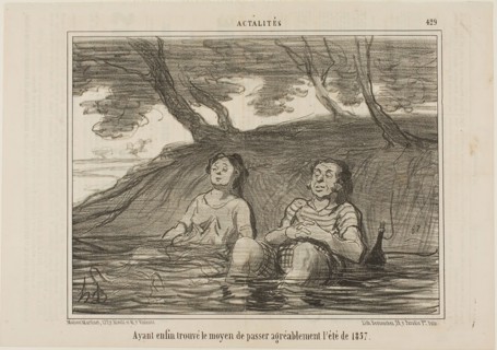 Having finally found the solution to spend the summer of 1857 in a pleasant way, plate 429 from