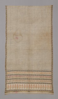 Fragment (From a Sari), early 18th century, India, India, Cotton, plain weave, printed and painted,