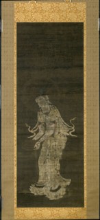 The Bodhisattva Kannon, from the triptych Approach of the Amida Trinity, Kamakura Period, mid–13th