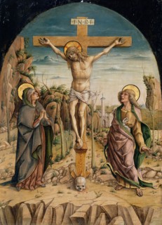 The Crucifixion, c. 1487, Carlo Crivelli, Italian, 1430/35-1495, Italy, Tempera on panel, 75 × 55.2