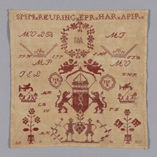 Sampler, 1860, Sophia Margaretha Reuning (Dutch, 1843- ?), Netherlands, Netherlands, Cotton, plain