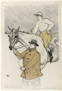 The Jockey Going to the Post, 1899, Henri de Toulouse-Lautrec, French, 1864-1901, France, Color