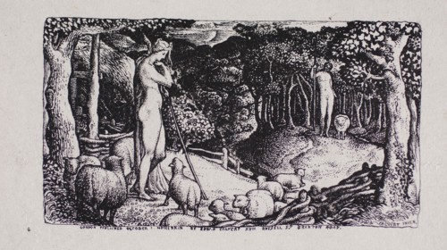 Ideal Pastoral Life, n.d., Edward Calvert, English, 1799-1883, England, Woodcut on paper, 43 × 77