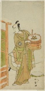 The Actor Arashi Sangoro II as Ito Kuro Disguised as Banta in the Play Izu-goyomi Shibai no