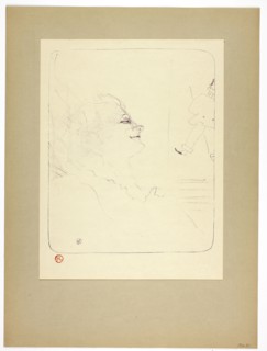 Pessima, plate three from Yvette Guilbert, 1898, printed 1930, Henri de Toulouse-Lautrec (French,