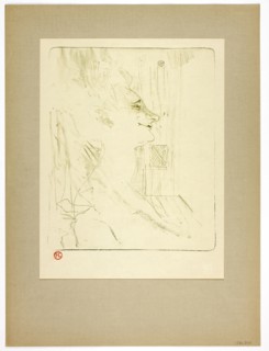 Soûlarde, plate six from Yvette Guilbert, 1898, printed 1930, Henri de Toulouse-Lautrec (French,