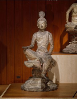 Bodhisattva, Tang dynasty (618–906), c. 725/50, China, Limestone with traces of polychromy, 157.5