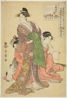 Takigawa of the Ogiya (Ogiya uchi Takigawa, Onami, Menami, Kisagawa, Hanamichi, Himekawa,