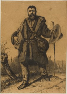 The Apostle Jean Journet, n.d., Gustave Courbet, French, 1819-1877, France, Lithograph in black on
