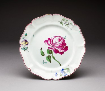 Plate, c. 1770, Niderviller Pottery Factory, French, founded 1754, Niderviller, Tin-glazed