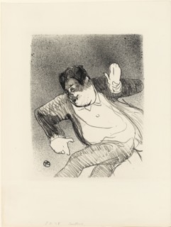 Caudieux at the Petit Casino, from Le Café-Concert, 1893, Henri de Toulouse-Lautrec (French,