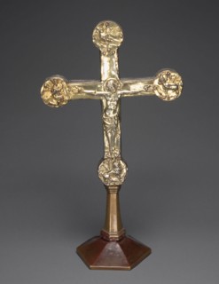 Altar Cross, c. 1325, foot: 15th century, German, probably Brunswick (Braunschweig), Brunswick,