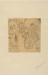 The Prisoner, n.d., Rodolphe Bresdin, French, 1825-1885, France, Pen and black ink, on tan tracing