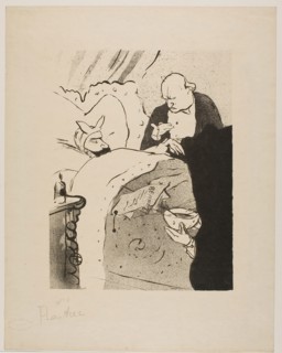 Carnot is Sick!, 1893, Henri de Toulouse-Lautrec, French, 1864-1901, France, Lithograph on cream
