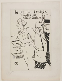 The Little Errand Girl, 1893, Henri de Toulouse-Lautrec, French, 1864-1901, France, Lithograph on