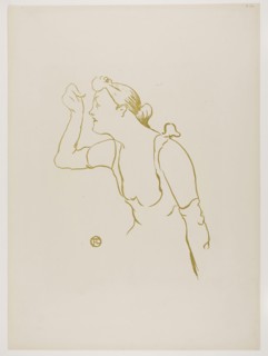 Paula Brébion, from Le Café-Concert, 1893, Henri de Toulouse-Lautrec (French, 1864-1901), printed