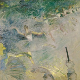 Ballet Dancers, 1885/86, Henri de Toulouse-Lautrec, French, 1864-1901, France, Oil on plaster,