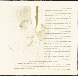 Yvette Guilbert, 1894, Henri de Toulouse-Lautrec, French, 1864-1901, France, Color lithograph, with
