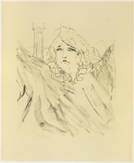 Sarah Bernhardt, from Treize Lithographies, 1898, published before 1906, Henri de Toulouse-Lautrec,