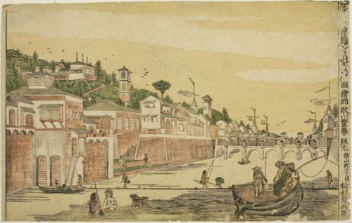 Fishing (Senadori no zu), from the series Dutch Perspective Pictures (Oranda uki-e), c. 1768,