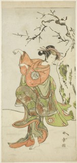 The Actor Nakamura Noshio I as the Fox-Wife from Furui, in a Dance Sequence (Shosagoto) in Part Two