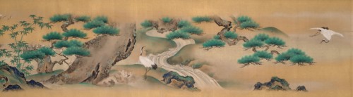 Mount Horai, About 1802–1816, Kano Isen’in, Japanese, 1775-1828, Japan, Pair of handscrolls, ink