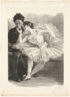 Dancer and Her Mother, from the eighth album of L’Estampe originale, 1894, Paul Renouard (French,
