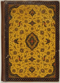Decorated Bookbinding, 18th century, Iran, Iran, Lacquer and paint on pasteboard with leather
