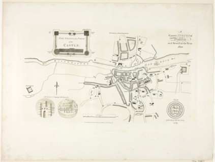 Correct Survey of Dublin, As It Stood in the Year 1610, published July 1792, James Malton, English,