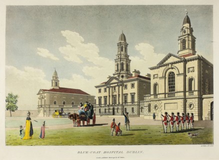 Blue-Coat Hospital, Dublin, published March 1798, James Malton, English, 1761-1803, England,