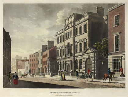 Powerscourt House, Dublin, published July 1795, James Malton, English, 1761-1803, England,
