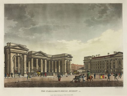 The Parliament House, Dublin, published November 1793, James Malton, English, 1761-1803, England,