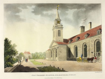 Old Soldiers Hospital, Kilmainham, Dublin, published February 1794, James Malton, English,
