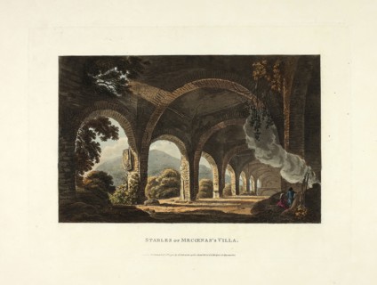 Stables of Meccena’s Villa, plate eleven from the Ruins of Rome, published February 1, 1798, M.