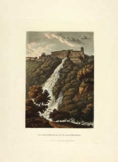 The Cascatelle and Stables of Mecenas, plate thirty-three from the Ruins of Rome, published April