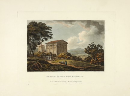 Temple of the God Rediculus, plate five from the Ruins of Rome Temple of the God Rediculus, plate