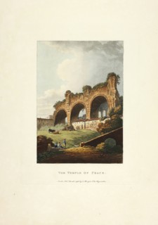 The Temple of Peace, plate nine from the Ruins of Rome, published March 1, 1796, M. Dubourg,