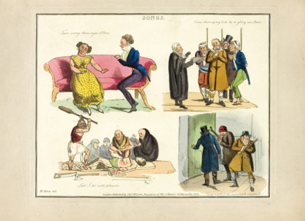 Plate from Illustrations to Popular Songs, 1822, Henry Alken (English, 1785-1851), published by