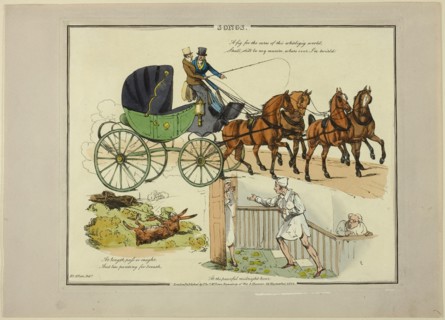 Plate from Illustrations to Popular Songs, 1822, Henry Alken (English, 1785-1851), published by