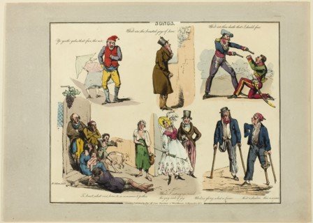 Plate from Illustrations to Popular Songs, 1822, Henry Alken (English, 1785-1851), published by