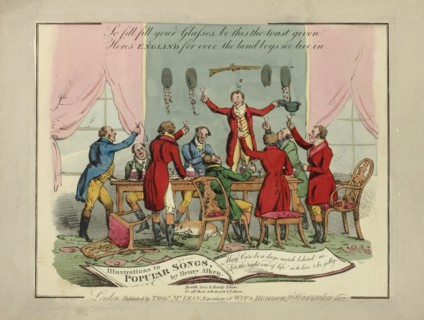 Plate from Illustrations to Popular Songs, 1822, Henry Alken (English, 1785-1851), published by