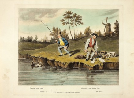 Delights of Fishing, 1823, Charles Turner (English, 1773-1857), after Sir Robert Frankland