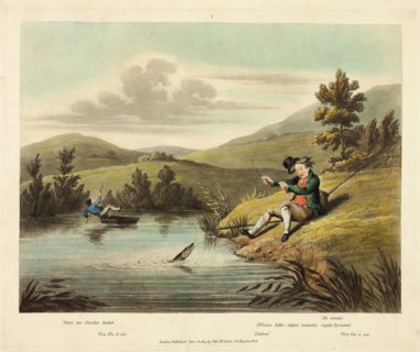 Delights of Fishing, 1823, Charles Turner (English, 1773-1857), after Sir Robert Frankland