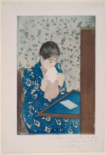 The Letter, 1890/91, Mary Cassatt (American, 1844-1926), printed with Leroy (French, active