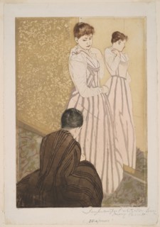 The Fitting, 1890–91, Mary Cassatt (American, 1844-1926), printed with Leroy (French, active