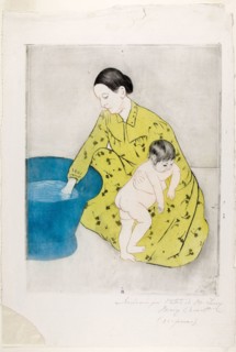 The Bath, 1890–91, Mary Cassatt (American, 1844-1926), printed with Leroy (French, active
