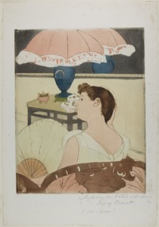 The Lamp, 1890–91, Mary Cassatt (American, 1844-1926), printed with Leroy (French, active