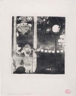 Mlle Bécat at the Café des Ambassadeurs, 1877–78, Edgar Degas, French, 1834-1917, France,